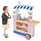 Costway Kids Snacks & Sweets Food Cart Kids Toy Cart Play Set with 30 PCS Accessories